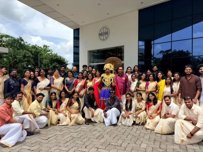 Onam celebrations with the team